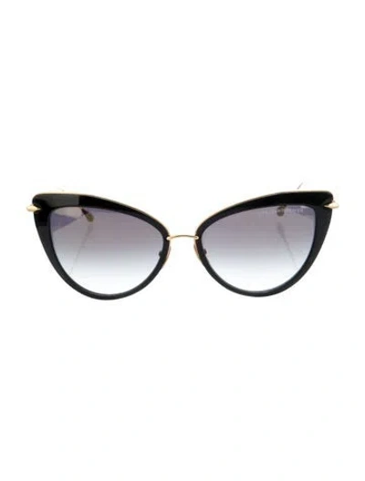 Pre-owned Dita Cat-eye Gradient Sunglasses In Black/gold