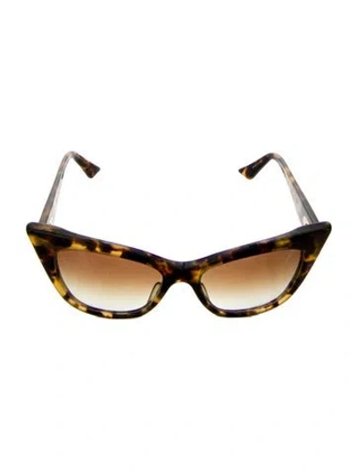 Pre-owned Dita Cat-eye Gradient Sunglasses In Brown