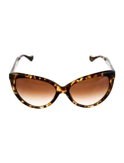 Pre-owned Dita Cat-eye Gradient Sunglasses In Brown
