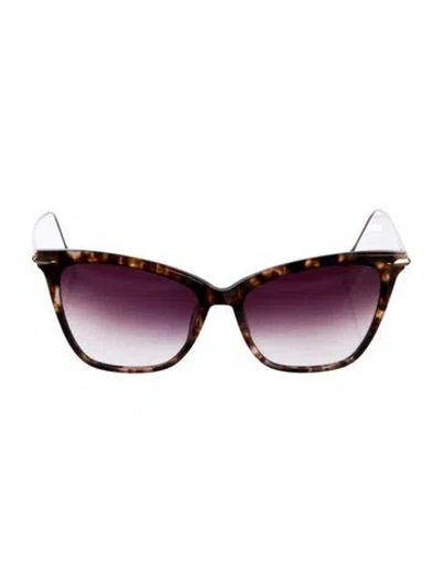 Pre-owned Dita Cat-eye Gradient Sunglasses In Brown