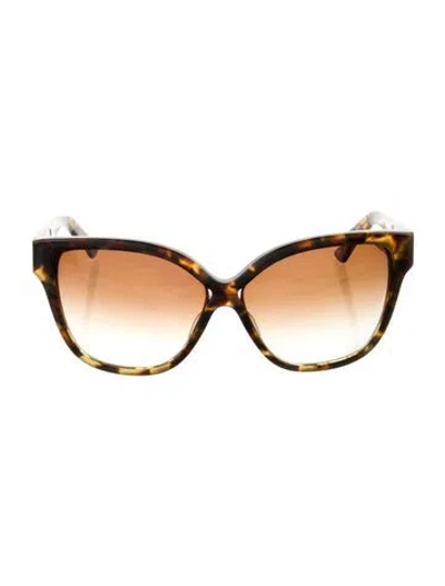 Pre-owned Dita Cat-eye Gradient Sunglasses In Brown