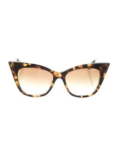 Pre-owned Dita Cat-eye Gradient Sunglasses In Brown