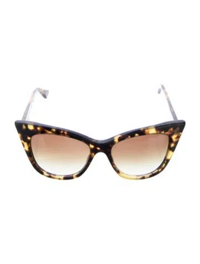 Pre-owned Dita Cat-eye Gradient Sunglasses In Brown