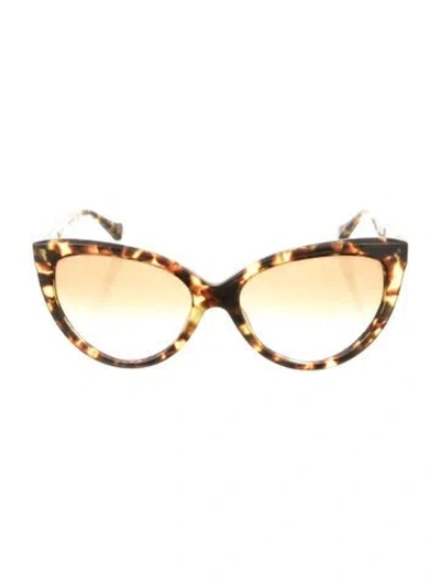 Pre-owned Dita Cat-eye Gradient Sunglasses In Brown