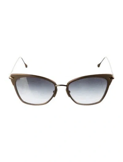Pre-owned Dita Cat-eye Gradient Sunglasses In Gold