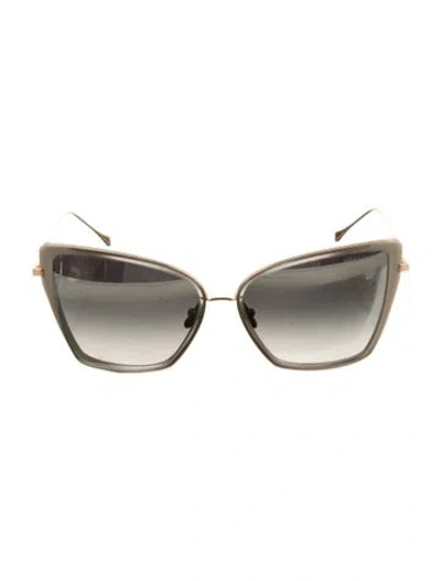 Pre-owned Dita Cat-eye Gradient Sunglasses In Gold