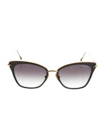 Pre-owned Dita Cat-eye Gradient Sunglasses In Gold