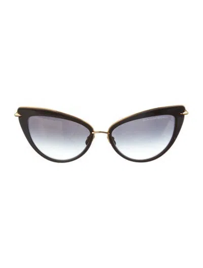 Pre-owned Dita Cat-eye Gradient Sunglasses In Gold