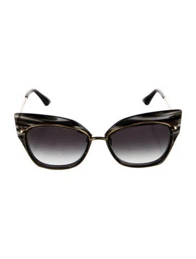 Pre-owned Dita Cat-eye Gradient Sunglasses In Gold