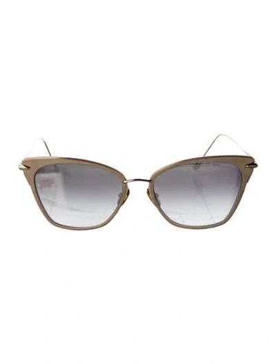 Pre-owned Dita Cat-eye Gradient Sunglasses In Gold/neutrals