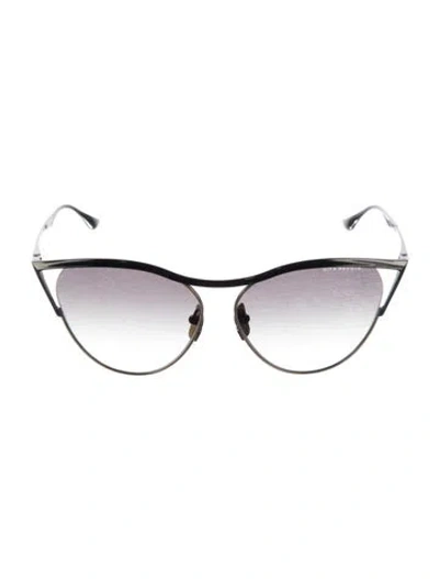 Pre-owned Dita Cat-eye Gradient Sunglasses In Silver