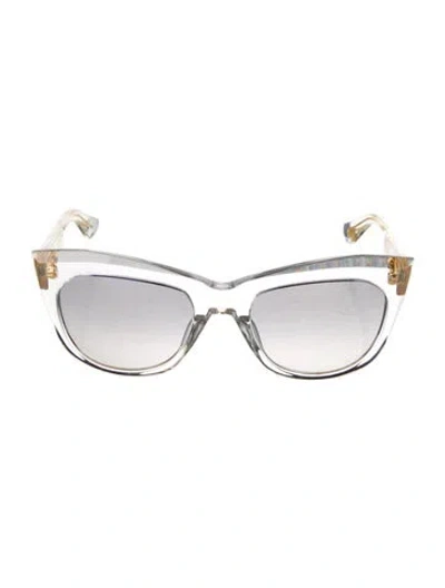 Pre-owned Dita Cat-eye Gradient Sunglasses In Transparent