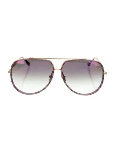 Pre-owned Dita Condor Two Aviator Sunglasses In Purple