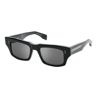 Dita Cosmohacker Dt Dts727-a-01 Unisex Rectangle Sunglasses In Black