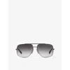 Dita Womens D4000449 Midnight Special Drx 2010 Square-frame Titanium Sunglasses