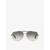 Dita Womens D4000449 Midnight Special Drx 2010 Square-frame Titanium Sunglasses