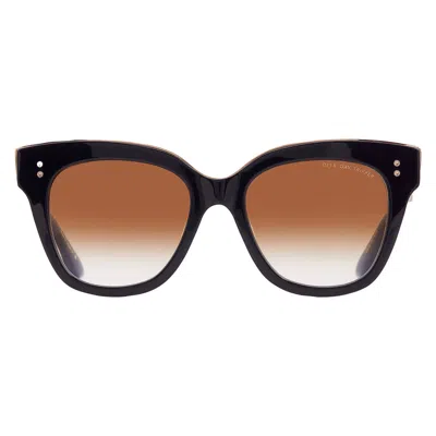 Dita Day Tripper Brown Gradient Butterfly Ladies Sunglasses 22031-d 55 In Black