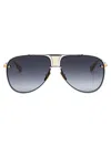 Dita Decade-two Sunglasses In Black Palladium-18k Gold