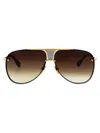 Dita Sunglasses In Matte Black-18k Gold W/ Dark Brown To Clear- Ar