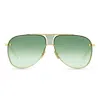 Dita Men's Decade-two Titanium Aviator Sunglasses In Yellow Gold - Crystal Cle