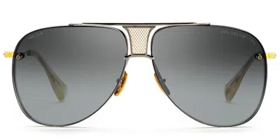 Dita Decade-two Drx-2082-a-slv-gld-62 Men's Sunglasses Black Size 62