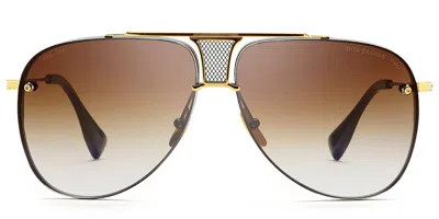 Dita Decade-two Drx-2082-b-blk-gld-62 Men's Sunglasses Black Size 62