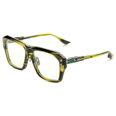 Dita Demo Square Unisex Eyeglasses Dtx417-a-03 57 In Green