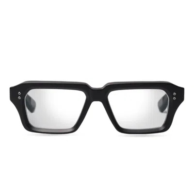 Dita Detron Bold Rectangular Frame Sunglasses With Distinctive Metal Accents In Metallic
