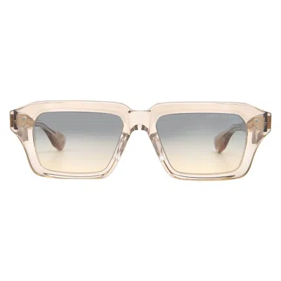Dita Detron Grey Apricot Gradient Rectangular Unisex Sunglasses Dts459-a-03 52 In Multi