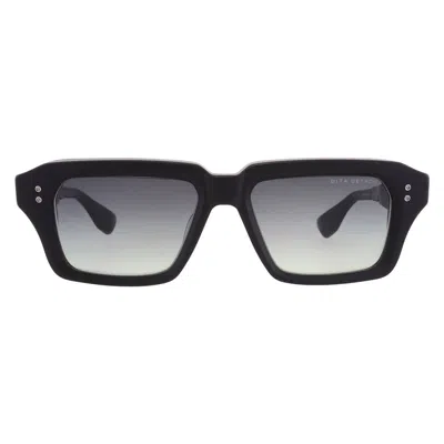 Dita Detron Grey To Green Gradient Rectangular Unisex Sunglasses Dts459-a-02af 52 In Brown