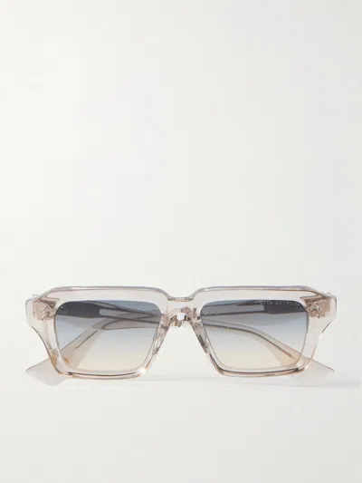 Dita Detron Square-frame Acetate Sunglasses In Neutral