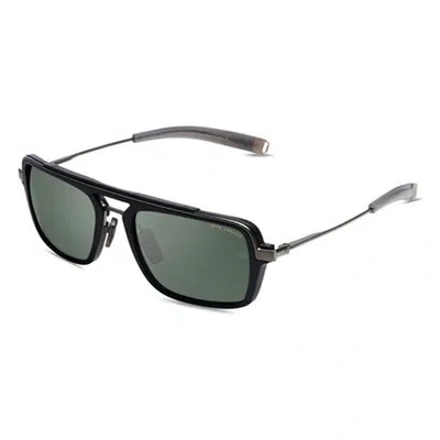 Pre-owned Dita Dls120-a-03 Lancier Lsa-120 Matte Black Sea Grey Sunglasses In Polarized