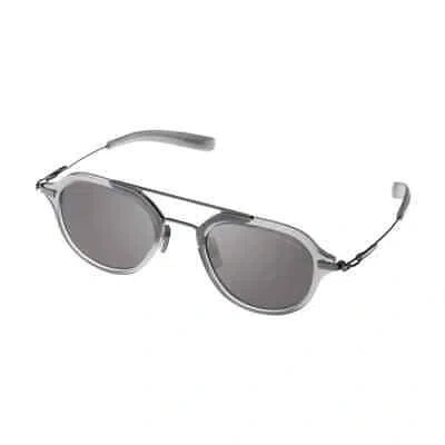 Pre-owned Dita Dls407-a-02-a Satin Crystal Grey-antique Silver W Sunglasses In Grey Polar