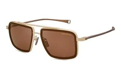 Pre-owned Dita Dls422-a-01 Gold Sand - Brown Sunglasses In Polarized