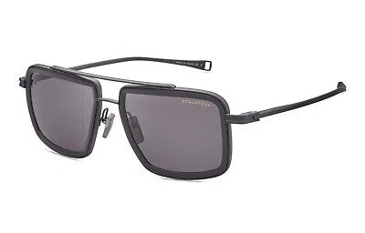 Pre-owned Dita Dls422-a-03 Lancier Lsa-422 Matte Black Sea Grey Sunglasses In Polarized