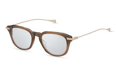 Pre-owned Dita Dlx434-a-03 Lsa-434 Copperhead Brown - Gold Sand Eyeglasses In Clear Lens