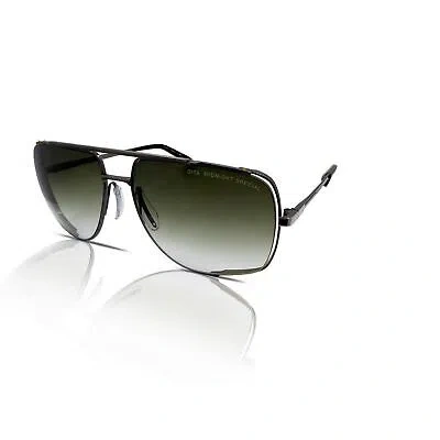 Pre-owned Dita Drx-2010a-60-z Midnight Special Antique Silver W Sunglasses In Green