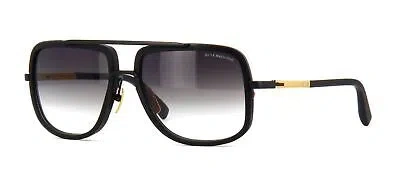 Pre-owned Dita Drx-2030-g-blk-18k-59-z Matte Black-matte Black Front Sunglasses In Gray