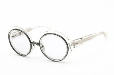 Pre-owned Dita Dt-micro-round-a03-50 Sunglasses Size 50mm 143mm 22mm Clear Women In Black