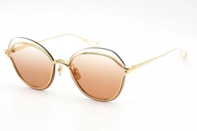 Pre-owned Dita Dt-nightbird-two-dts519-03z-58 Sunglasses Size 58mm 145mm 17mm Gold Wome In Pink Gradient