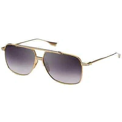 Pre-owned Dita Dts100-a-01 Alkamx Yellow Gold - Silver W Sunglasses In Gray