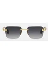 Dita Meta-evo One Rectangle Sunglasses In Yellow Gold_ink Swirl
