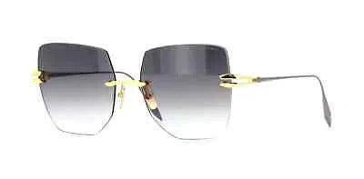 Pre-owned Dita Dts155-a-01 Embra Yellow Gold - Black Rhodium W Sunglasses In Gray