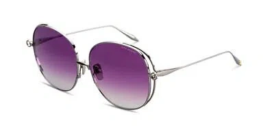 Pre-owned Dita Dts156-a-02 Arohz Lilac Chrome W Sunglasses In Purple