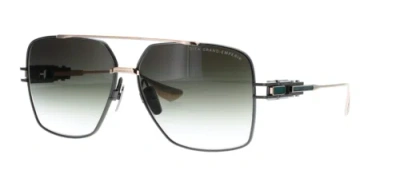 Pre-owned Dita Dts159-a-03 Grand-emperik Black Rhodium In Green