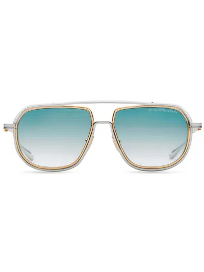 Dita Dts165/a/03 Intracraft Sunglasses In Silver_yellow Gold