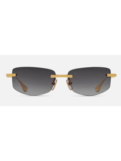 Dita Dts182/a/01 Trysim.75 Sunglasses In Yellow Gold W/dark