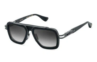 Pre-owned Dita Dts403-a-05 Lxn-evo Matte Black - Black Iron W Sunglasses In Gray