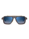 Dita Lxn-evo Navigator Sunglasses In Blue Swirl_yellow Gold