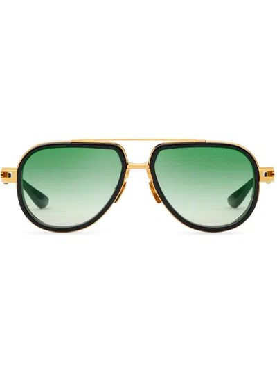 Dita Men's Vastik Aviator Sunglasses In Yellow Gold - Bla